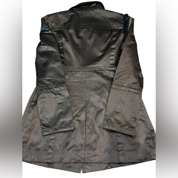 Guess Double-Breasted Black Women's Coat Size Small - Picture 4 of 8